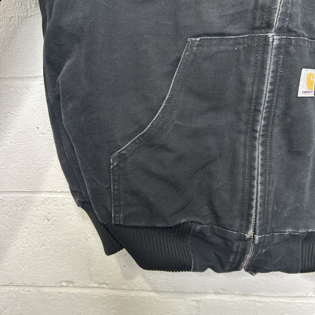 Vintage Carhartt Quilted Hooded Active Jacket “Black” J140 BLK Men’s Medium