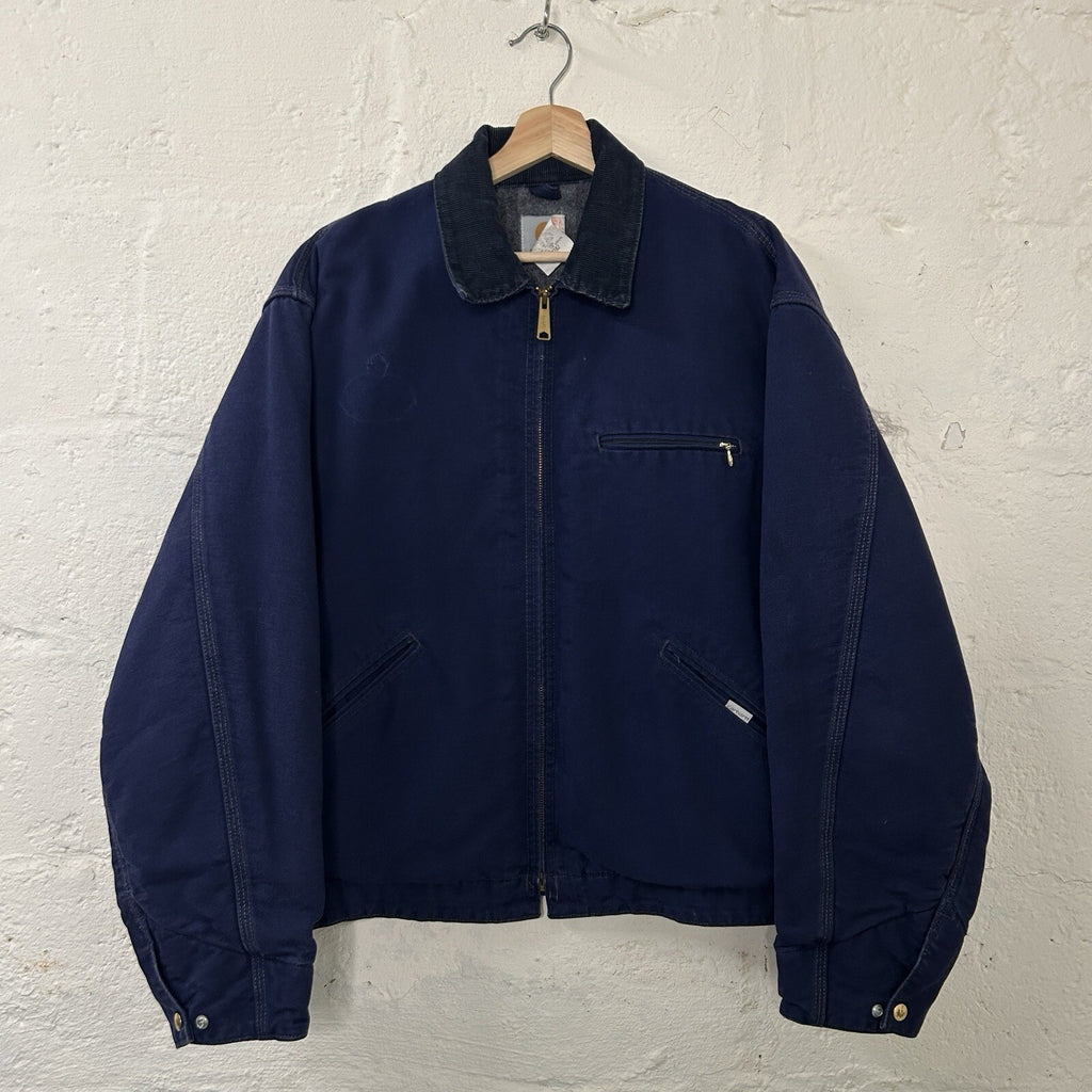 Vintage Carhartt Blanket-Lined Detroit Jacket “Dark Navy” JB242 Men’s X-Large