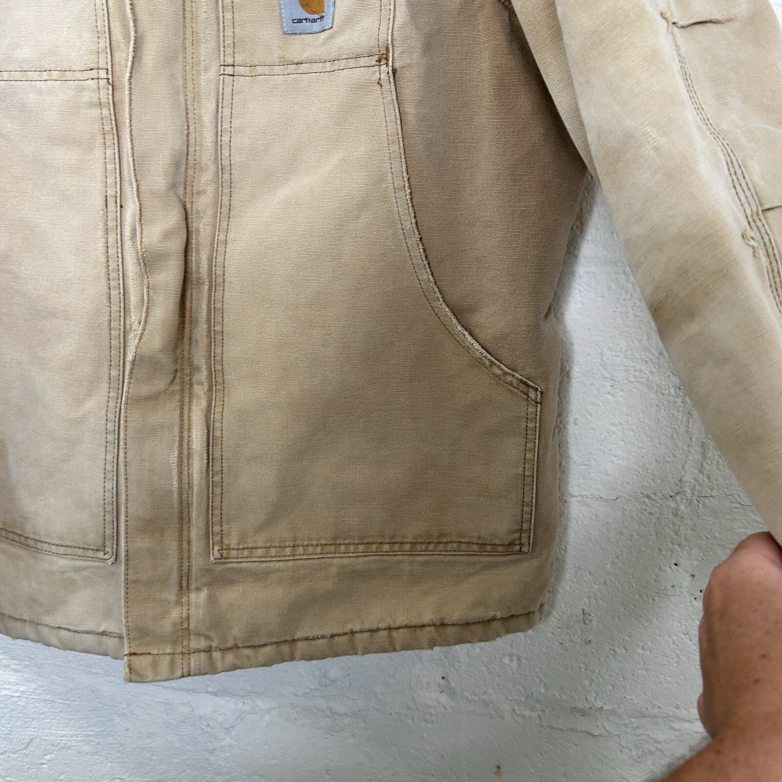 Vintage Faded Carhartt Quilted Artic Jacket “Brown” CQ186 Men’s Large