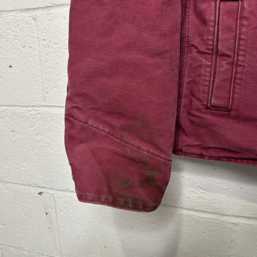Y2K Carhartt Sherpa-Lined Sandstone Berkley Jacket “Merlot” 100657-648 Women’s M