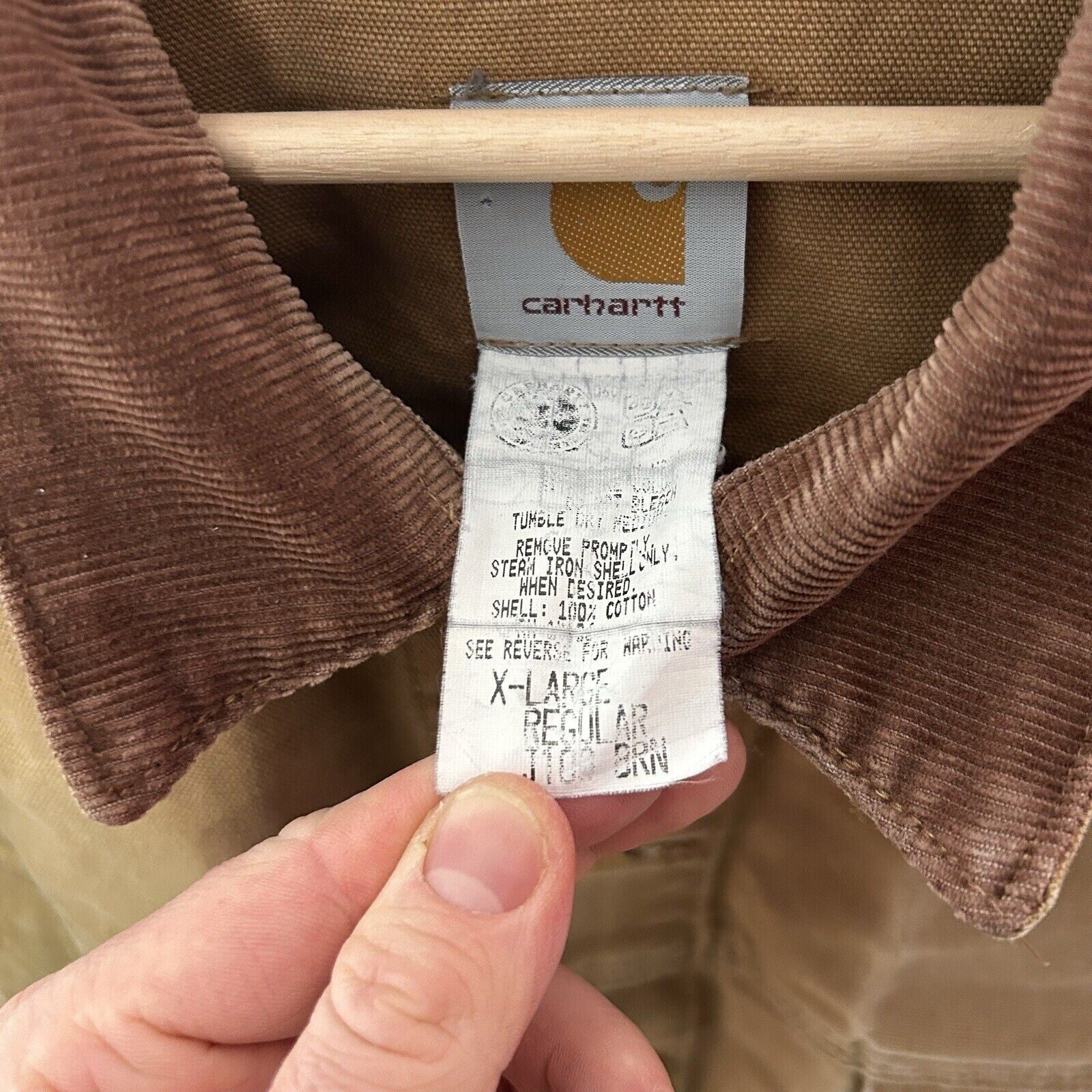 Vintage Carhartt Unlined Trucker Jacket “Tan” J109 BRN