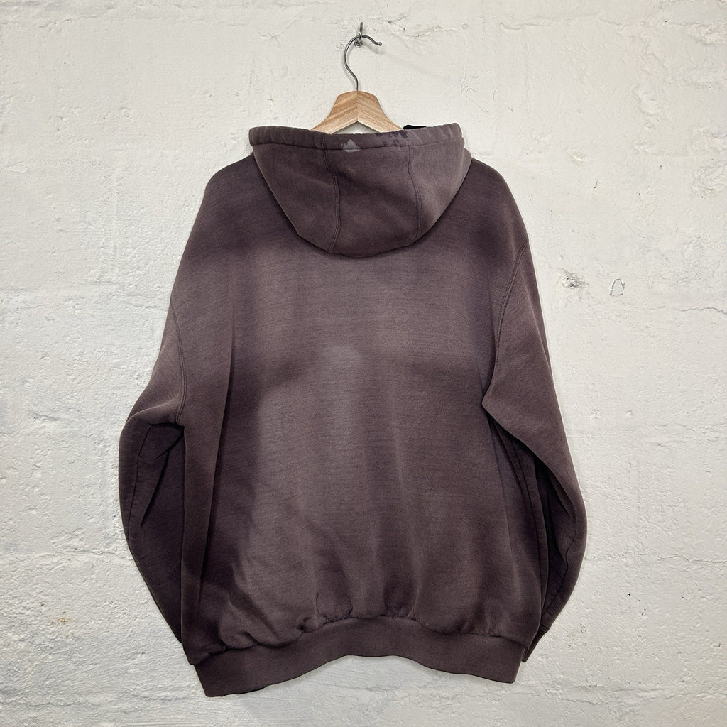 Vintage Faded Carhartt Thermal-Lined Hooded Zip-Up Jacket “Black”