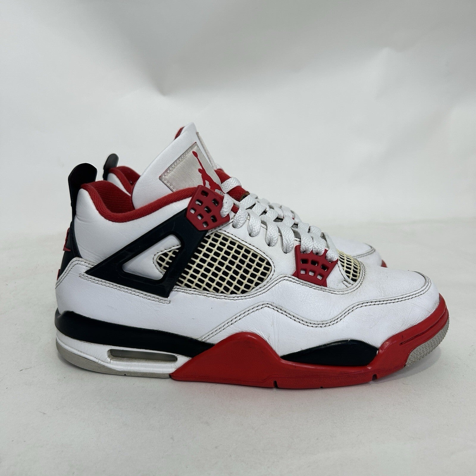 Nike Air Jordan 4 Retro OG “Fire Red” White/Black/Red DC7770-160 Men's 8 Worn