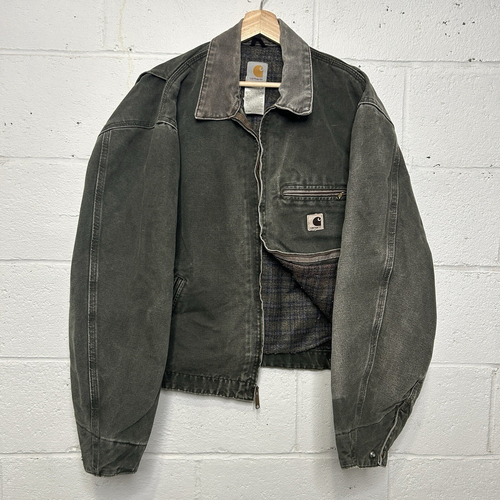 Vintage Carhartt Blanket-Lined Detroit Jacket “Moss Green” J97 MOS Men’s X-Large
