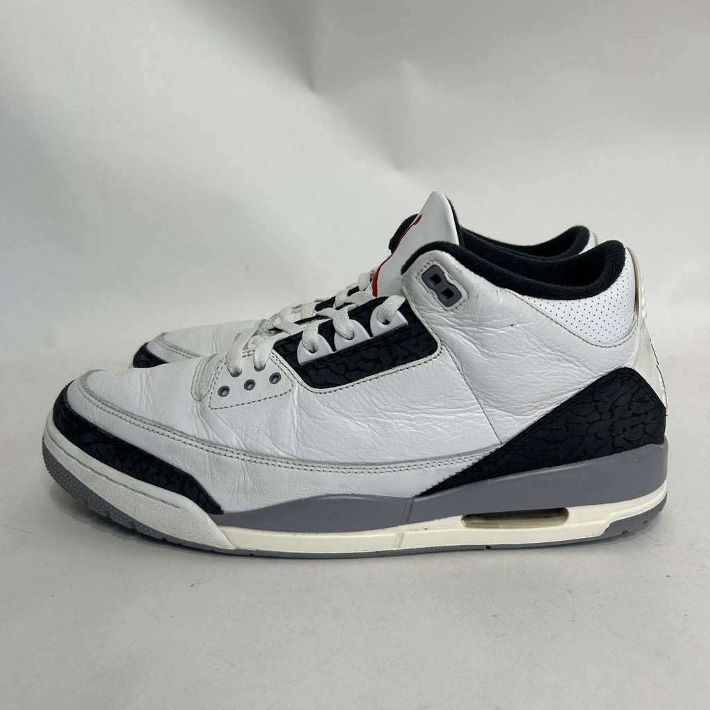 Nike Air Jordan 3 Retro “Cement Grey White Fire Red” CT8532-106 Men’s 14 Worn