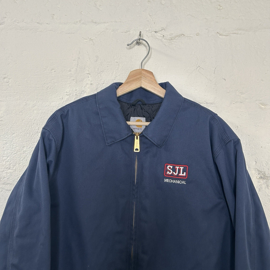 Y2K Carhartt Twill Quilt-Lined Detroit Jacket “Navy Blue” J293 NVY Men’s Large