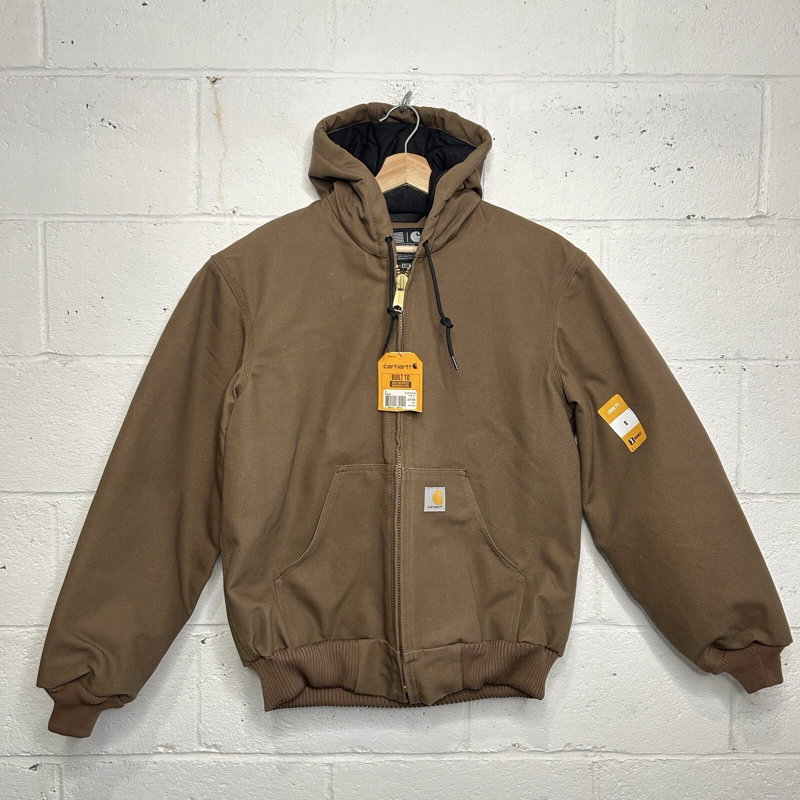 Carhartt Flannel-Lined Hooded Active Jacket “Coffee Break” J140 205 Men’s Small
