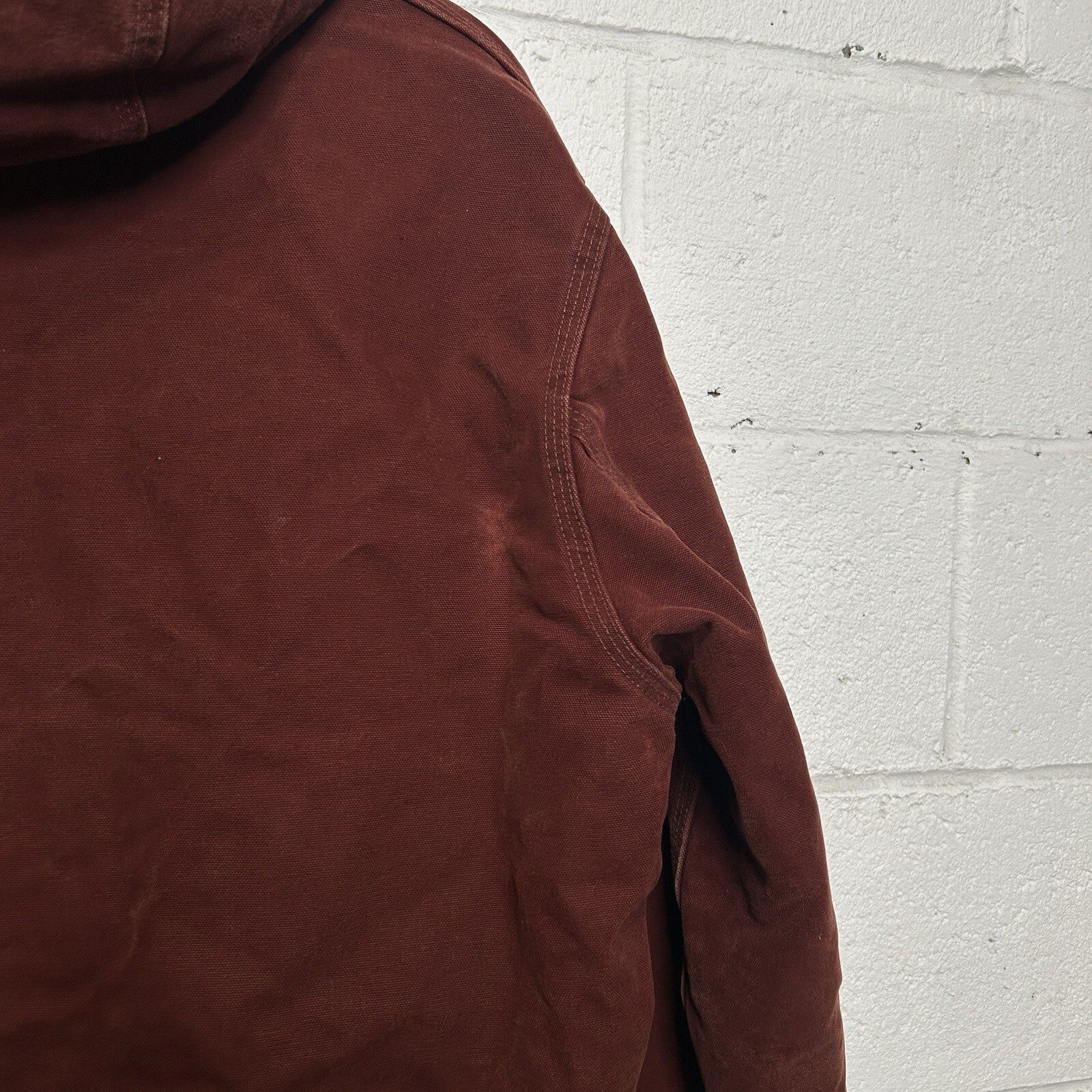 Vintage Carhartt Quilted Hooded Active Jacket “Clay Red” J130 CLY Men’s X-Large