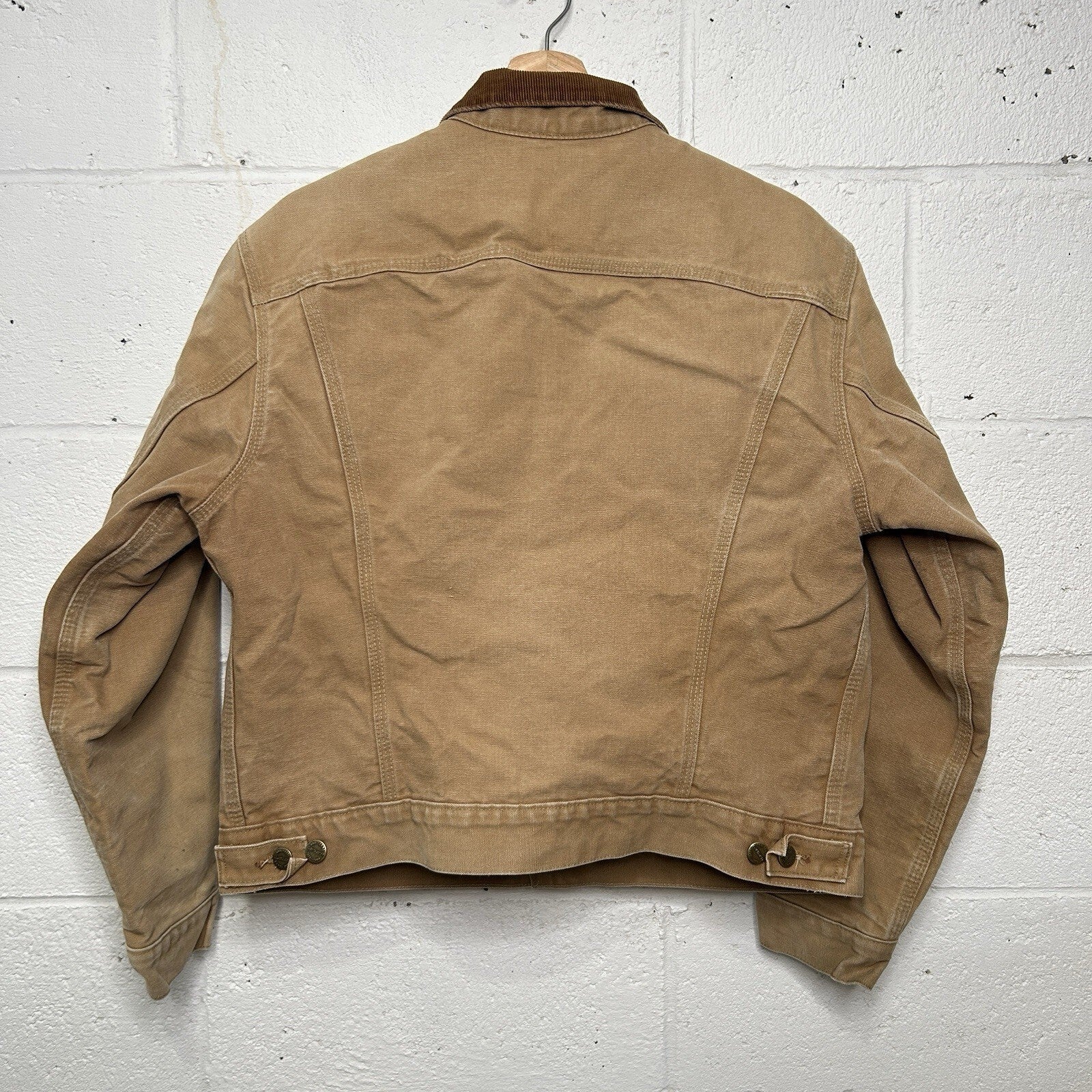 Vintage 100 Year Carhartt Blanket-Lined Trucker Jacket “Tan"