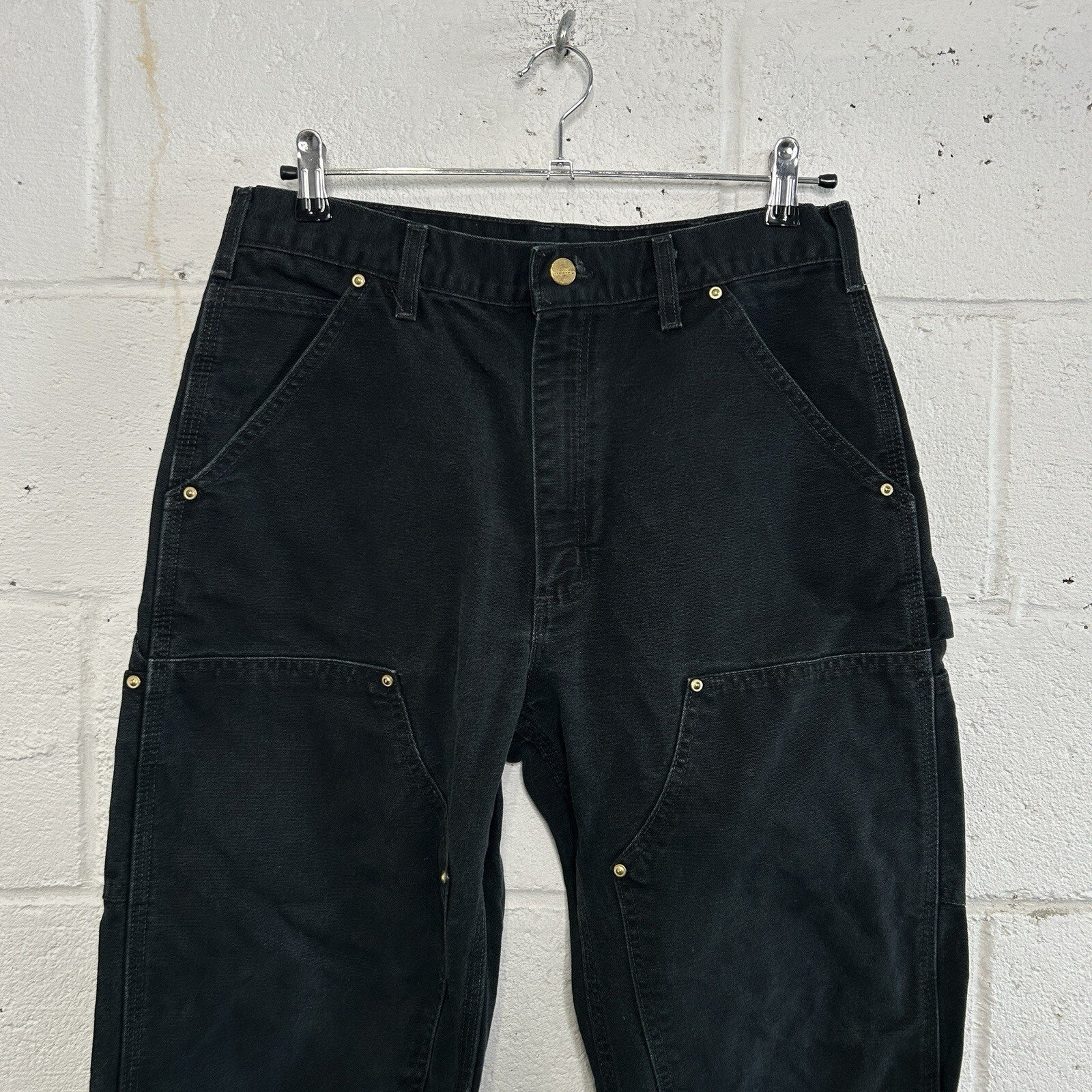 Vintage Carhartt DoubleKnee Carpenter Pants “Black” B01 BLK