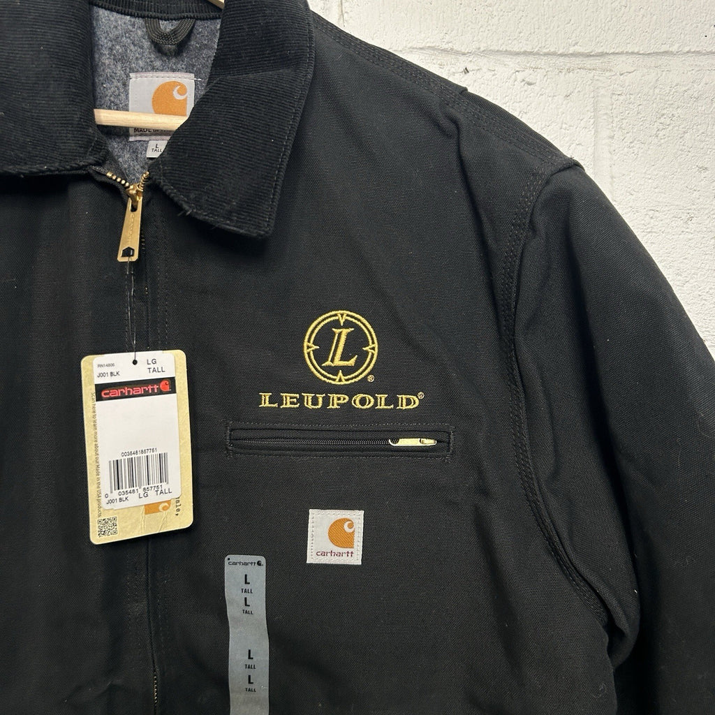 Y2K Carhartt Blanket-Lined Detroit Jacket “Black” Leupold J001 BLK Men’s LT New