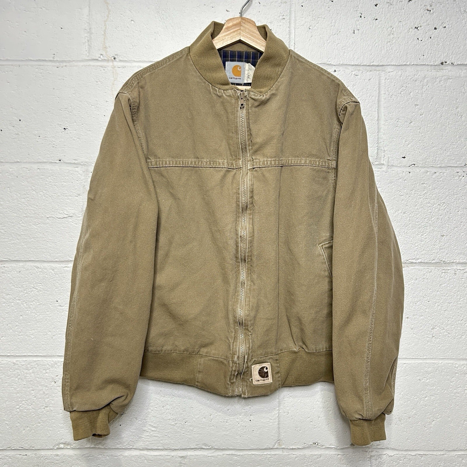 Vintage Carhartt Sheeting-Lined Plainsman Jacket “Taupe” JS0121 Men’s Medium