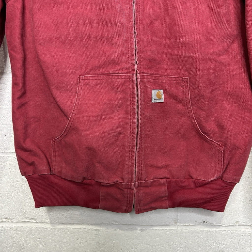 Y2K Carhartt Quilted Hooded Jacket “Crabapple Pink” WJ130 624 Women’s Medium