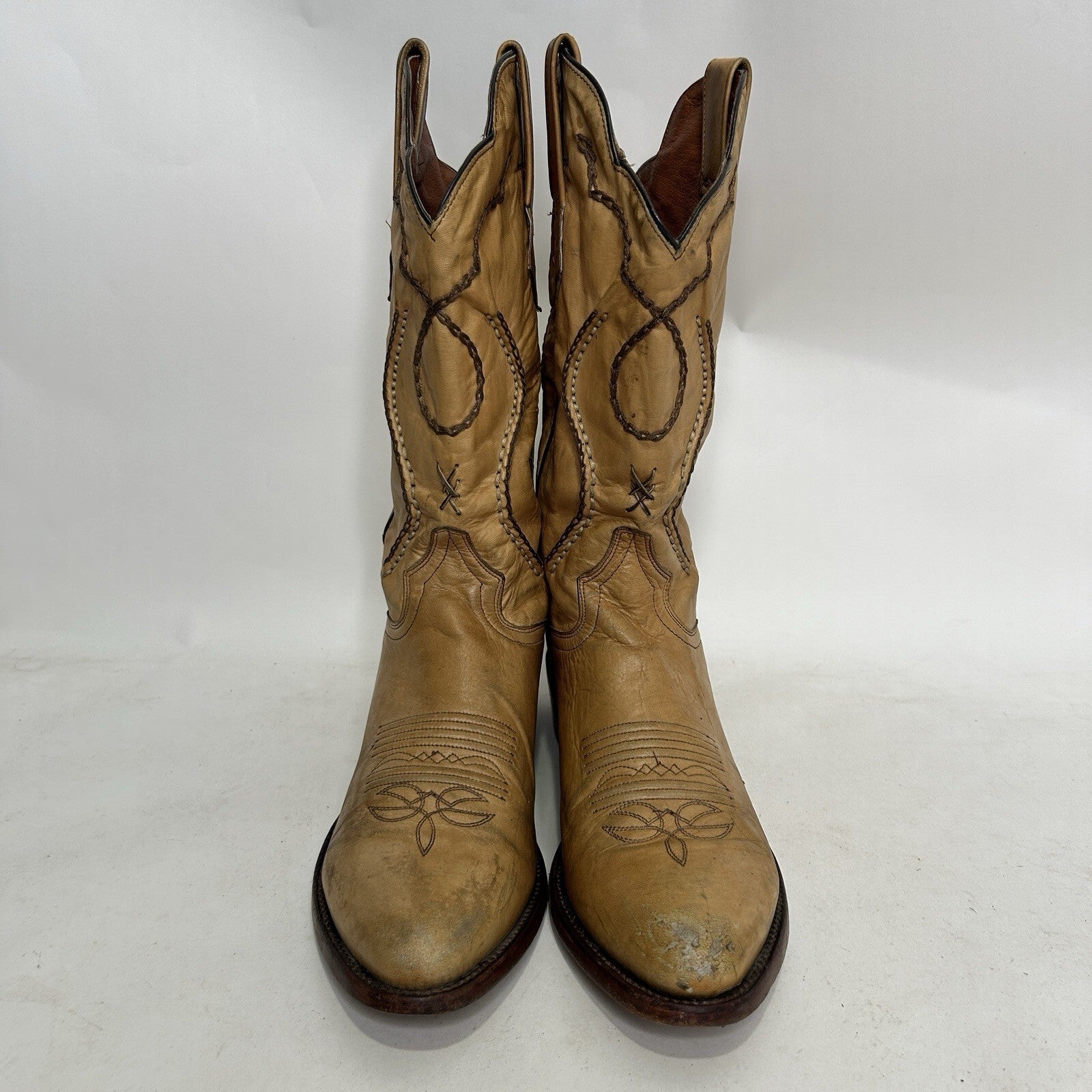 Vintage Dan Post Palamino Albany Boots “Cream” Men’s 11D