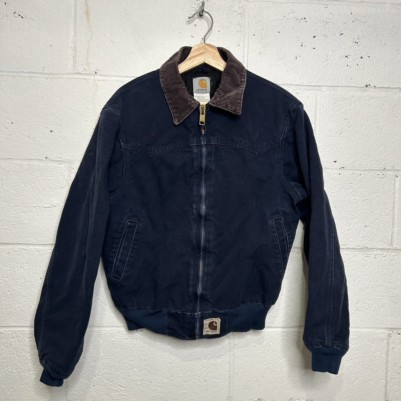 Vintage Carhartt Quilted Santa Fe Jacket “Midnight Blue” J14 MDT Men’s Small