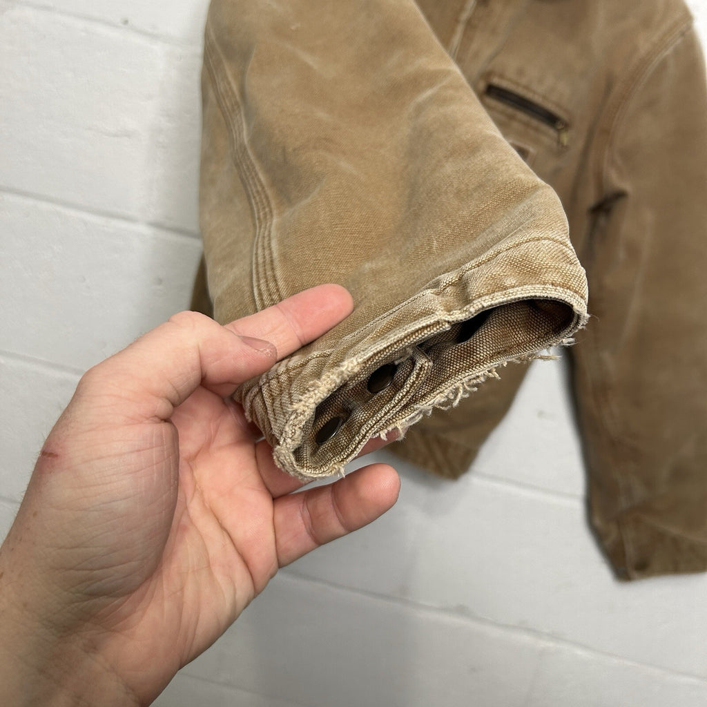 Y2K Carhartt Sherpa-Lined Detroit Jacket “Brown” YYJ97 BRN Youth XL/ Women’s XS