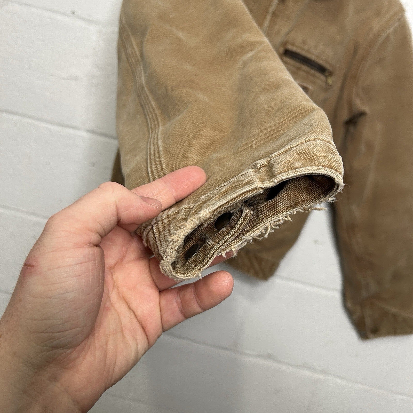 Y2K Carhartt Sherpa-Lined Detroit Jacket “Brown” YYJ97 BRN Youth XL/ Women’s XS