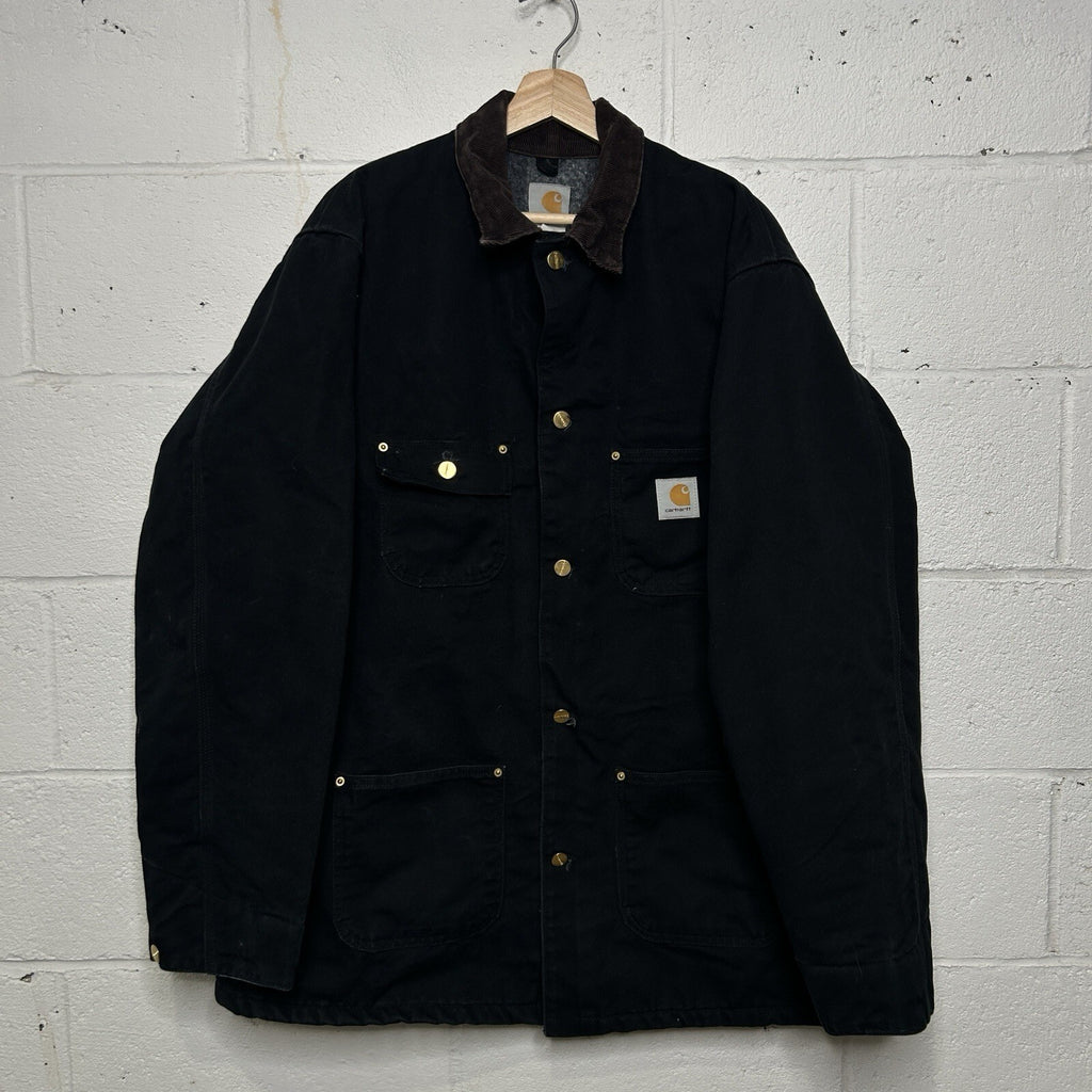 Vintage Carhartt Blanket-Lined Chore Coat “Black” C01 BLK Men’s X-Large