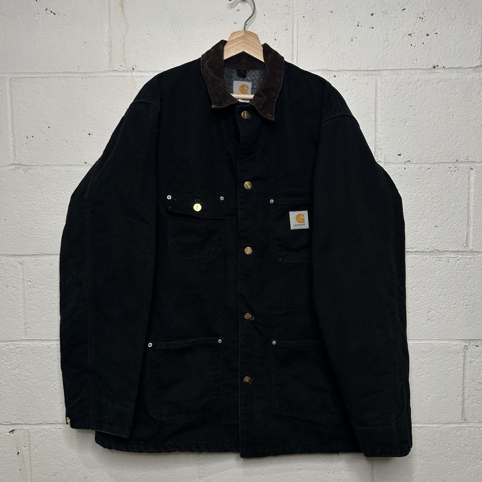 Vintage Carhartt Blanket-Lined Chore Coat “Black” C01 BLK Men’s X-Large