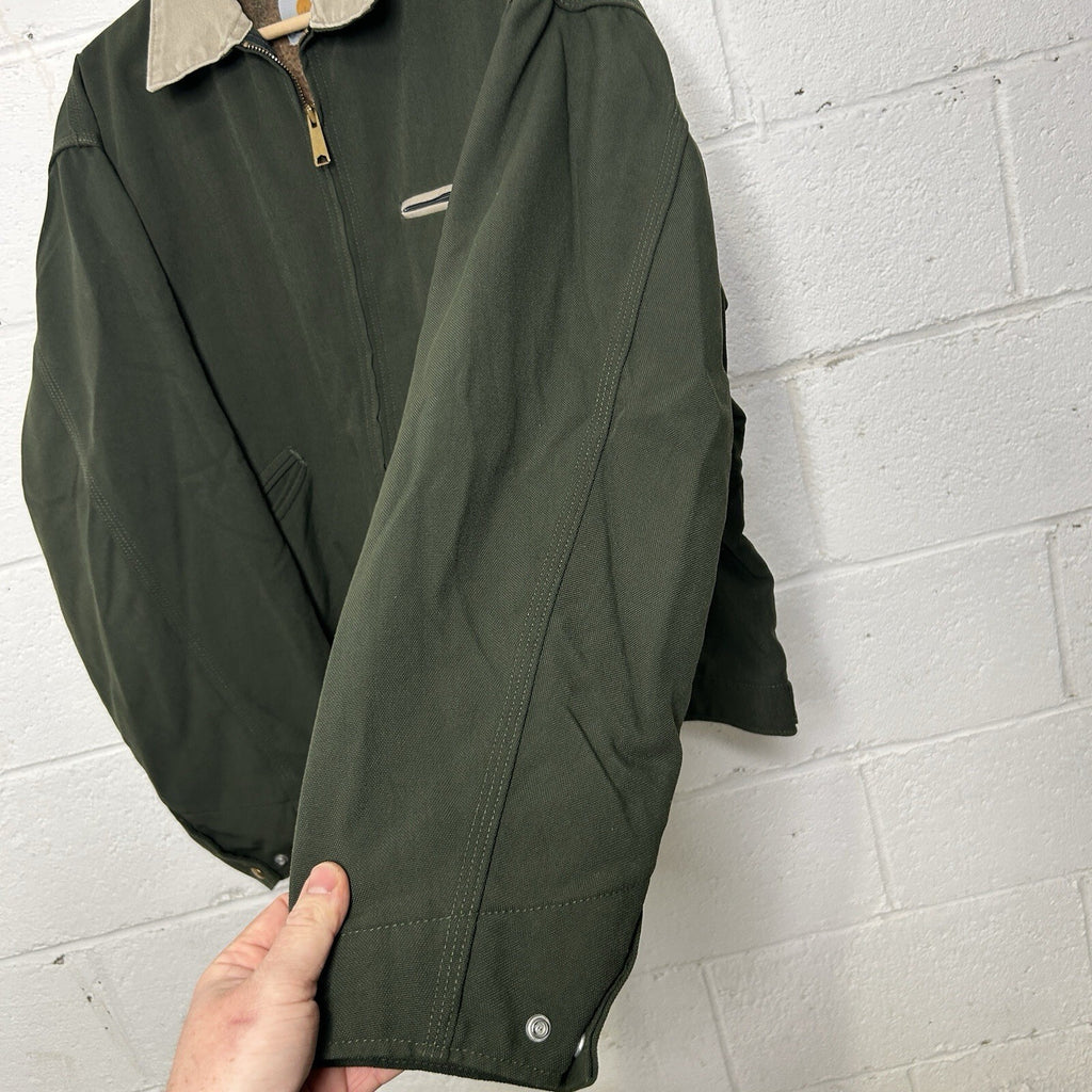 Vintage Carhartt Blanket-Lined Detroit Jacket “Olive Green” J129 OLV Men’s XL