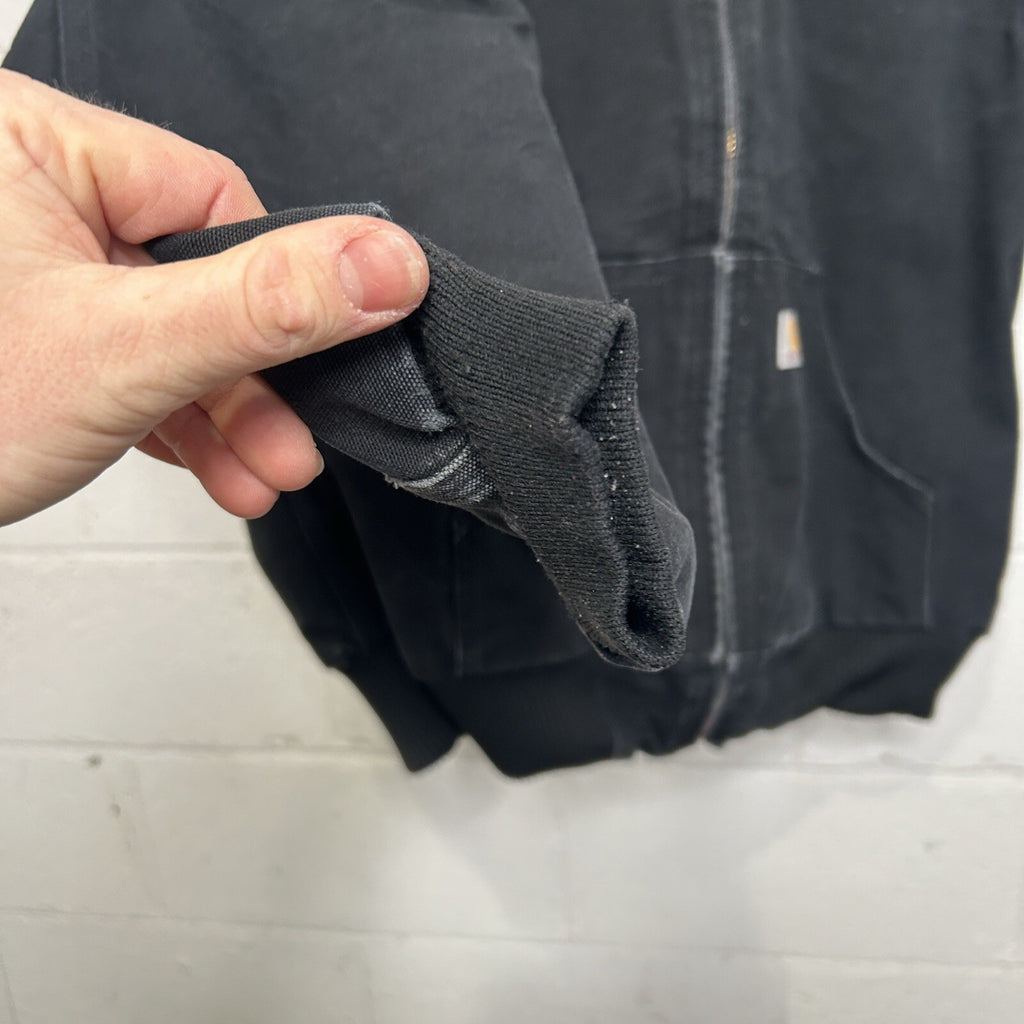 Vintage Carhartt Quilted Hooded Active Jacket “Black” J140 BLK Men’s Medium