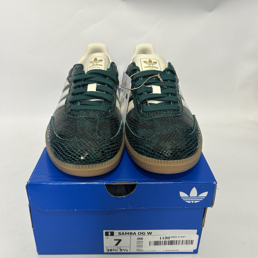 adidas Samba OG Snakeskin Pack - “Collegiate Green” JR8848 Women’s 7 New