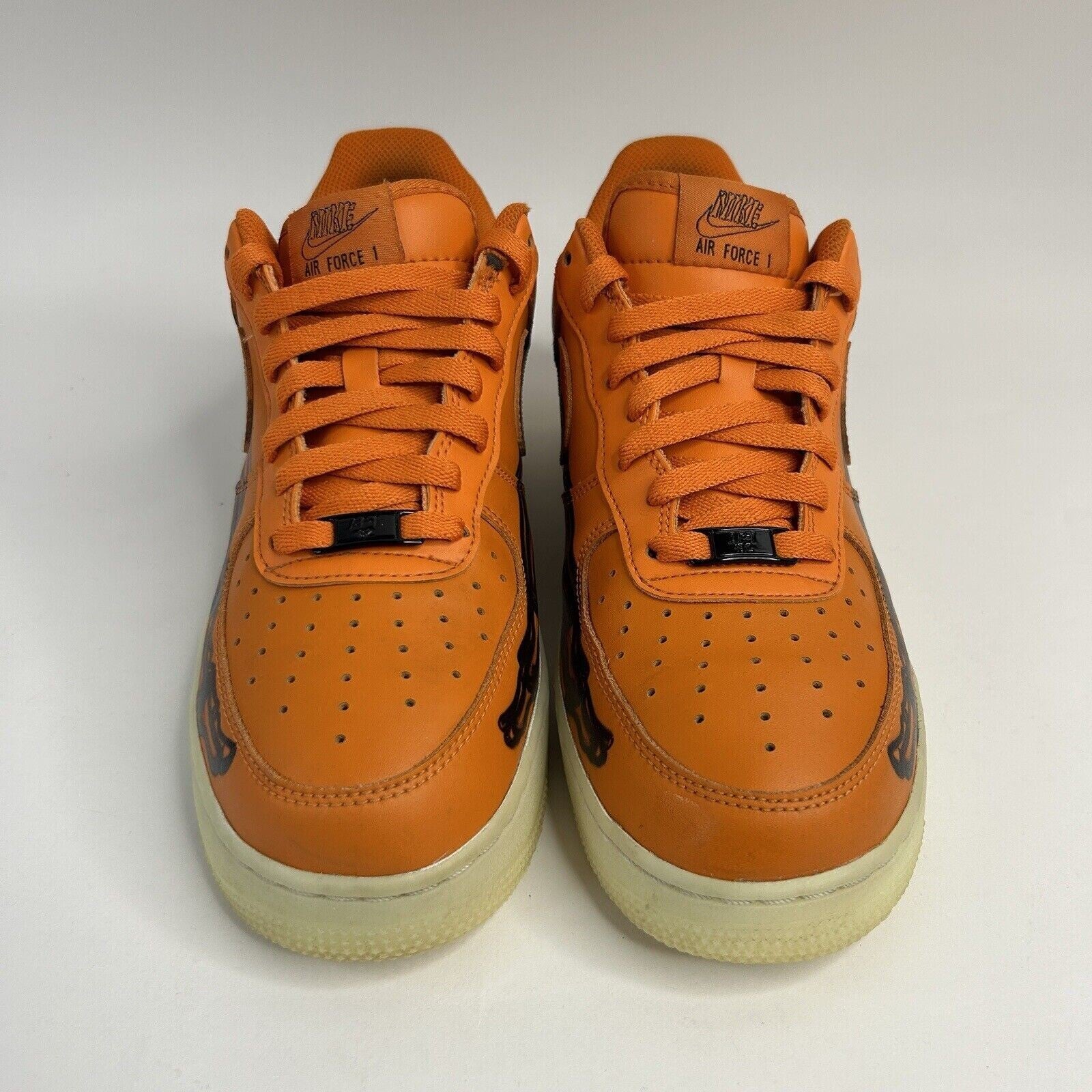 Nike Air Force 1 Low “Orange Skeleton Halloween” 2020 CU8067-800 Men’s 9.5 Worn