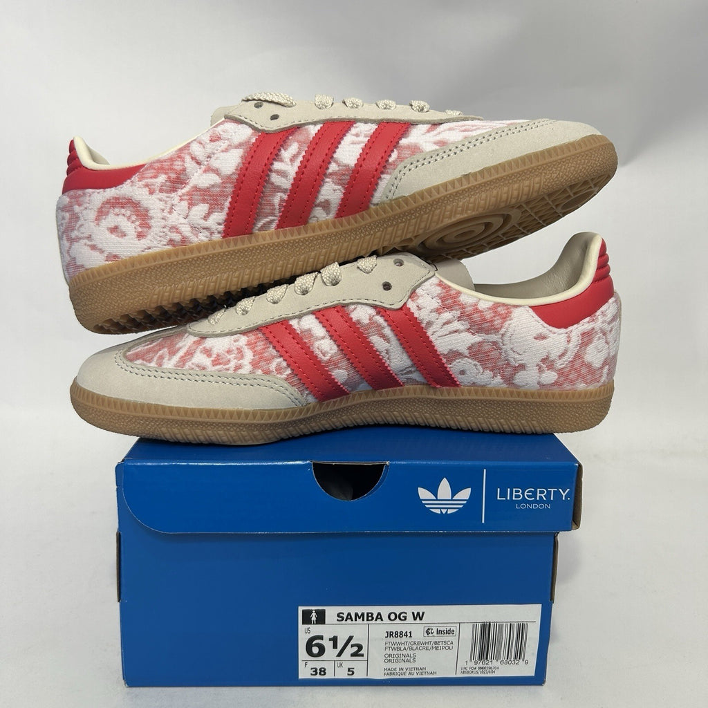 Adidas Samba OG X Liberty London - “Better Scarlet” JR8841 Women’s 6.5 New