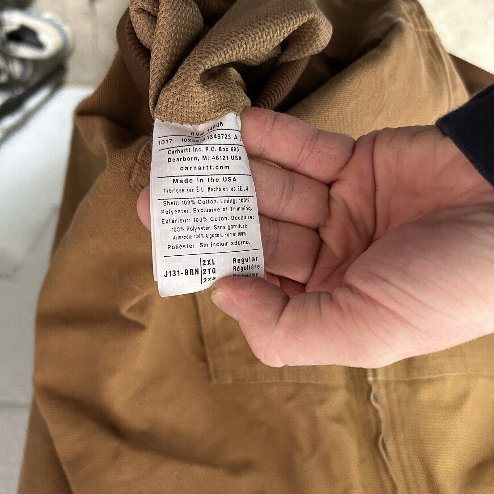 Vintage Carhartt Thermal-Lined Active Jacket “Tan” J131 BRN