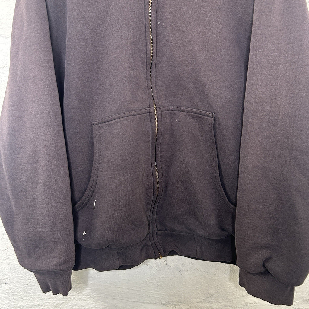 Vintage Faded Carhartt Thermal-Lined Hooded Zip-Up Jacket “Black” J149 Men’s LRG
