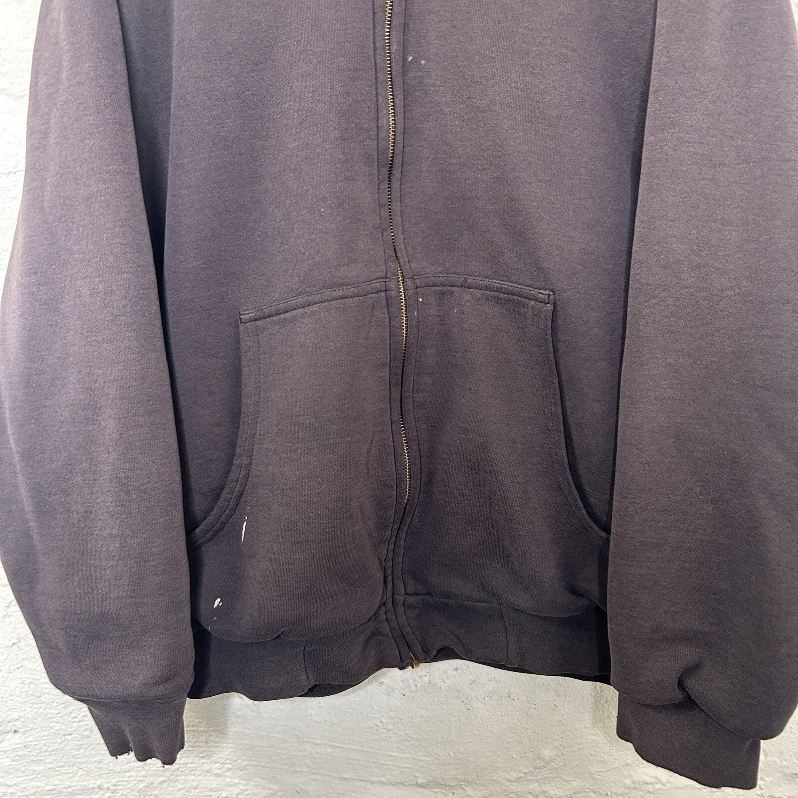 Vintage Faded Carhartt Thermal-Lined Hooded Zip-Up Jacket “Black” J149 Men’s LRG