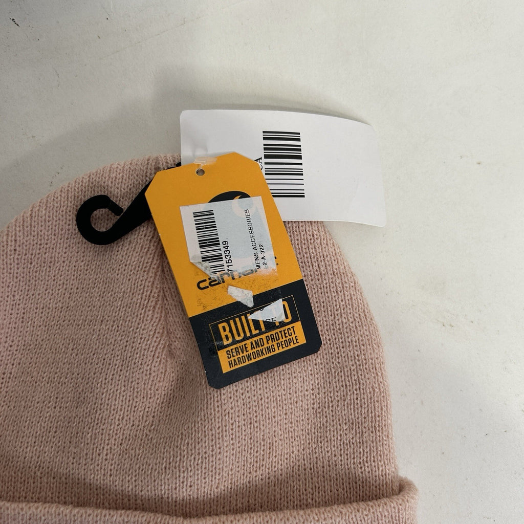 Carhartt Acrylic Knit Beanie Hat “Pale Pink”One Size Fits All 14806 New