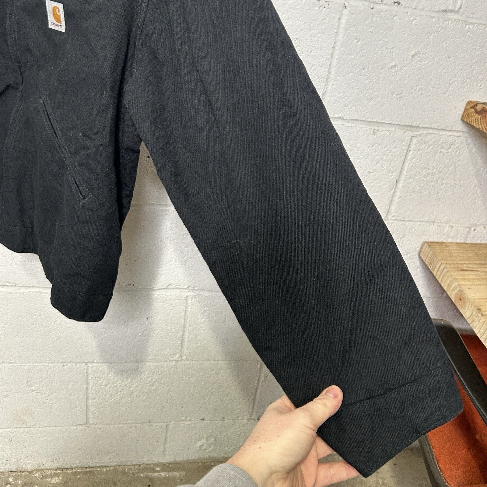Y2K Carhartt Blanket-Lined Detroit Jacket “Black Peterbilt” J001 BLK Men’s XL