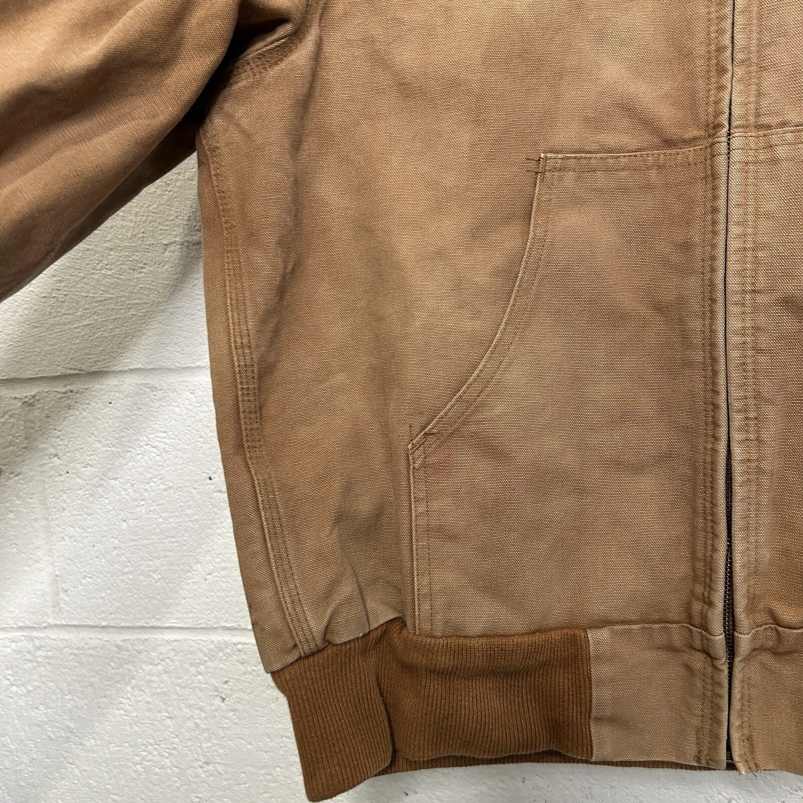 Vintage Carhartt Plaid-Lined Hooded Active Jacket “Brown” Men’s Small