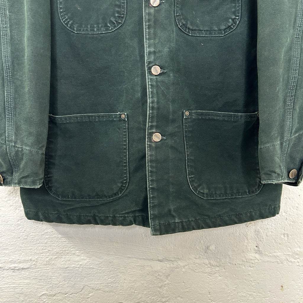 Vintage Carhartt Blanket-Lined Chore Coat “Spruce Green” C02 SPC Men’s Small