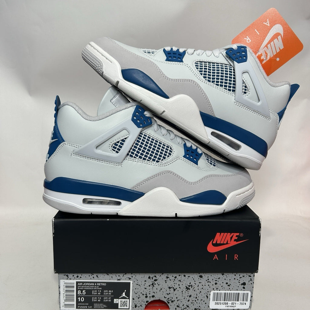 Nike Air Jordan 4 Retro OG “Military Blue” FV5029-141 Men’s 8.5 New