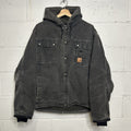 Y2K Carhartt Sandstone Hooded Multi-Pocket Jacket “Black” J284 BLK Men’s Large