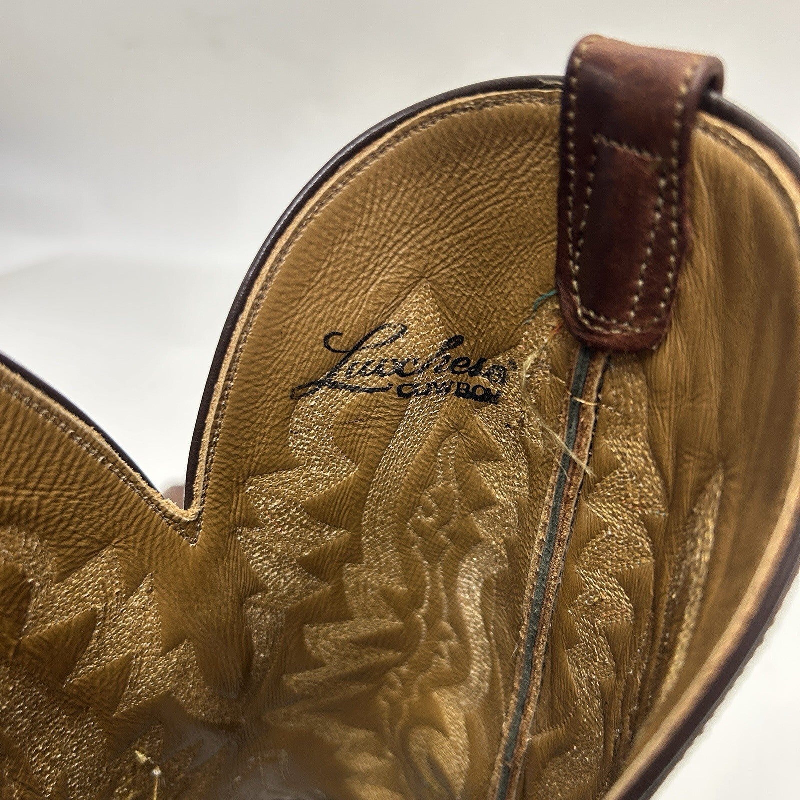 Lucchese Custom Stingray Square Toe Cowboy Boots “Brown” CY7136W8S Men’s 8D