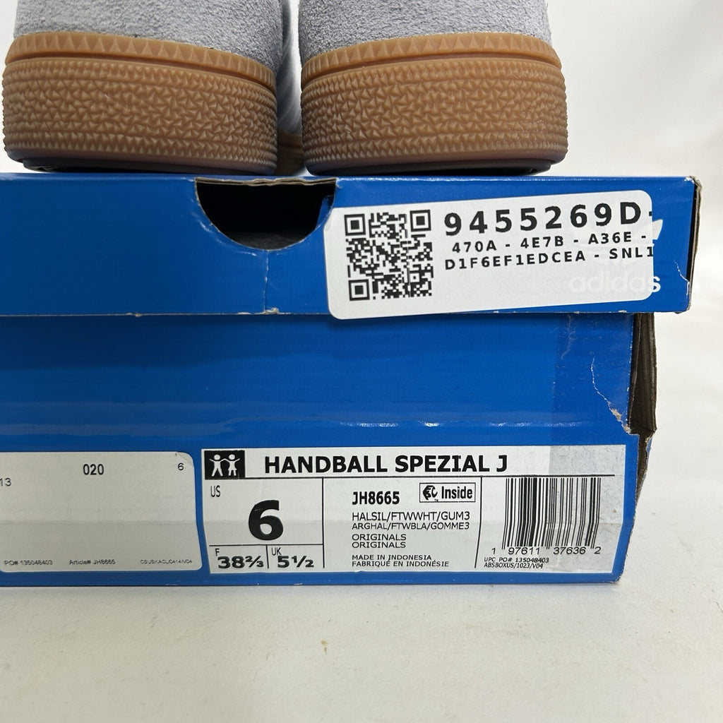 Adidas Handball Spezial GS “Halo Silver Cloud White” JH8665 6Y/Women’s 7 New