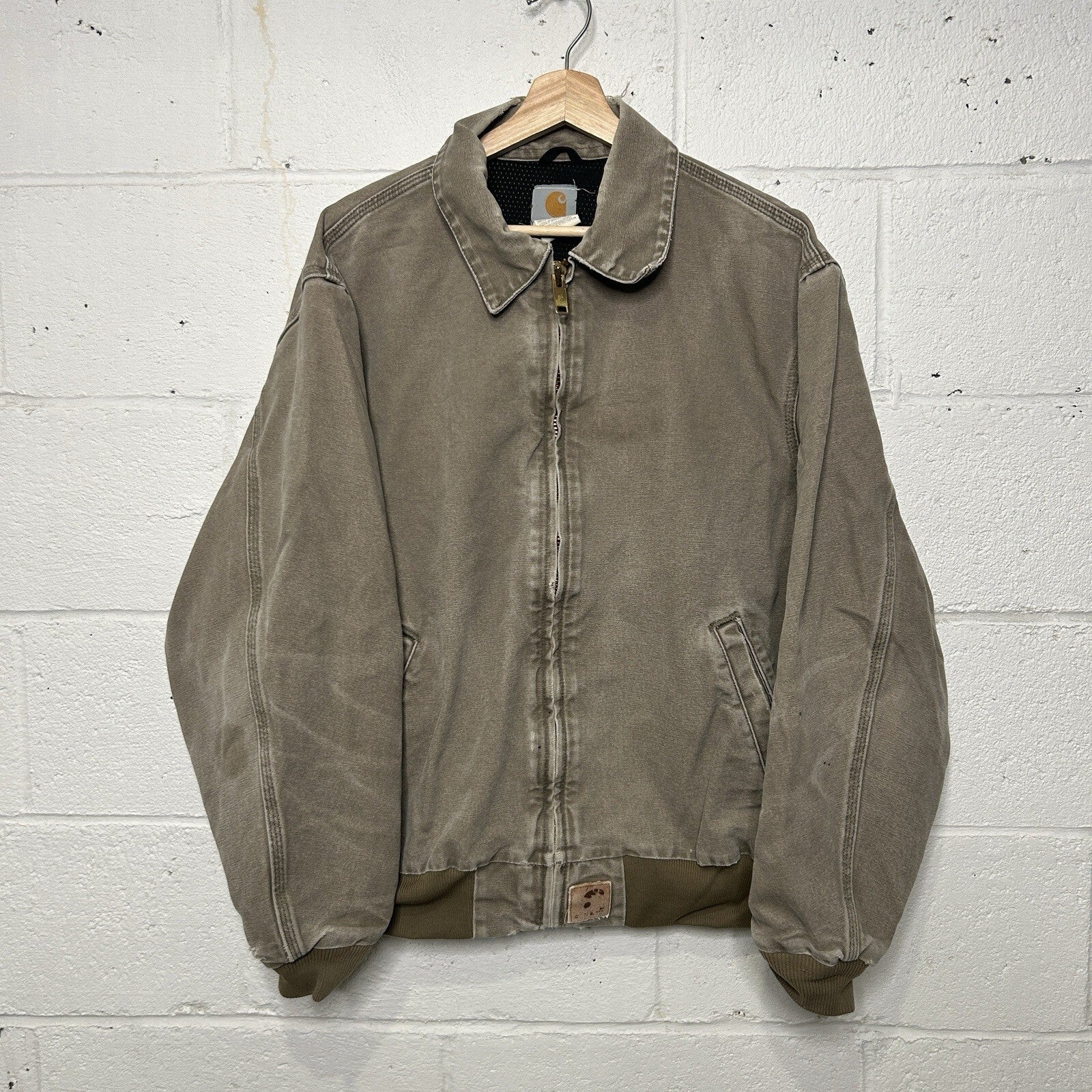 Vintage Carhartt Mesh-Lined Santa Fe Jacket “Desert Brown” J102 DES Men’s Large