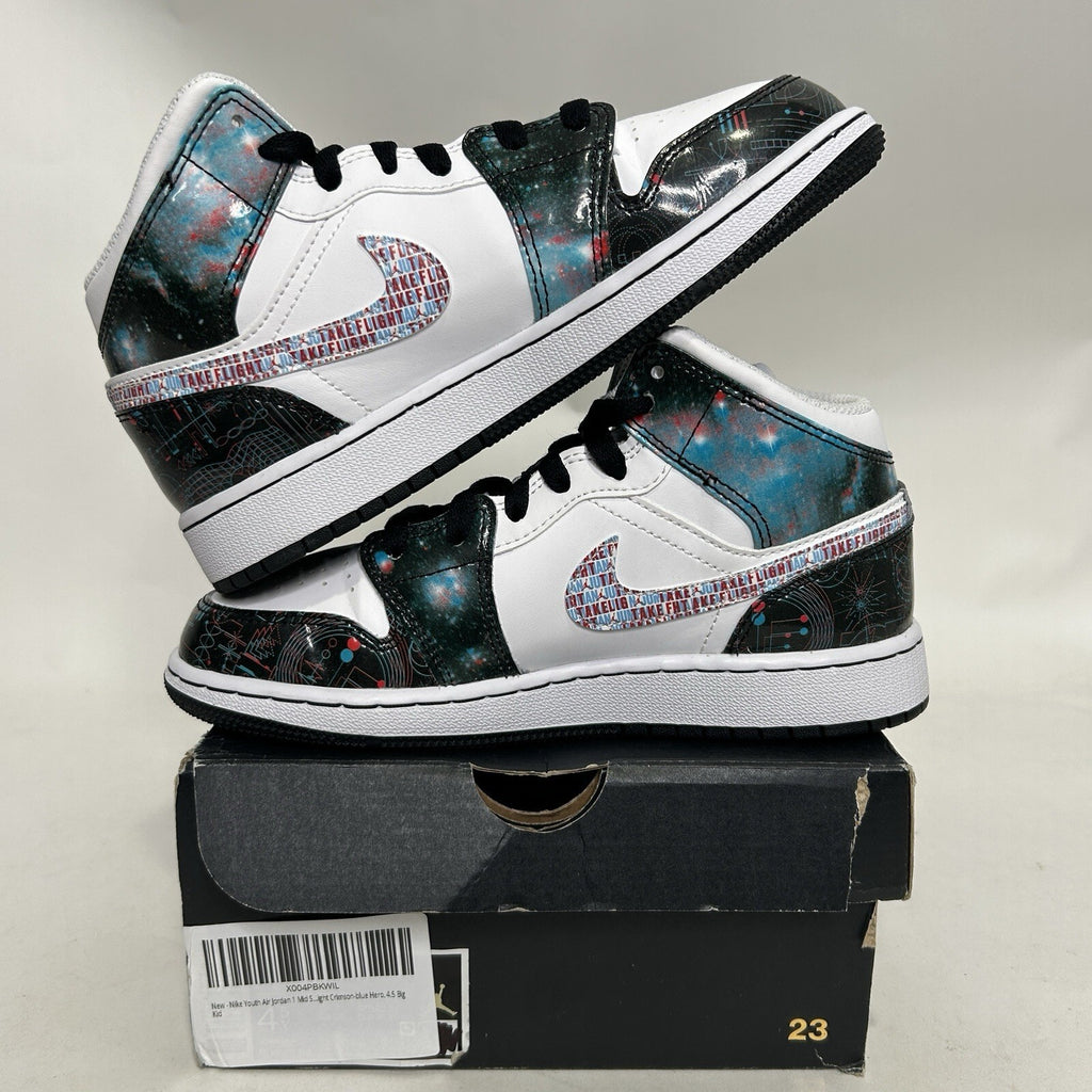 Nike Air Jordan 1 Mid Retro SE GS “Take Flight” BQ6931-114 4.5Y/Women’s 6 Worn