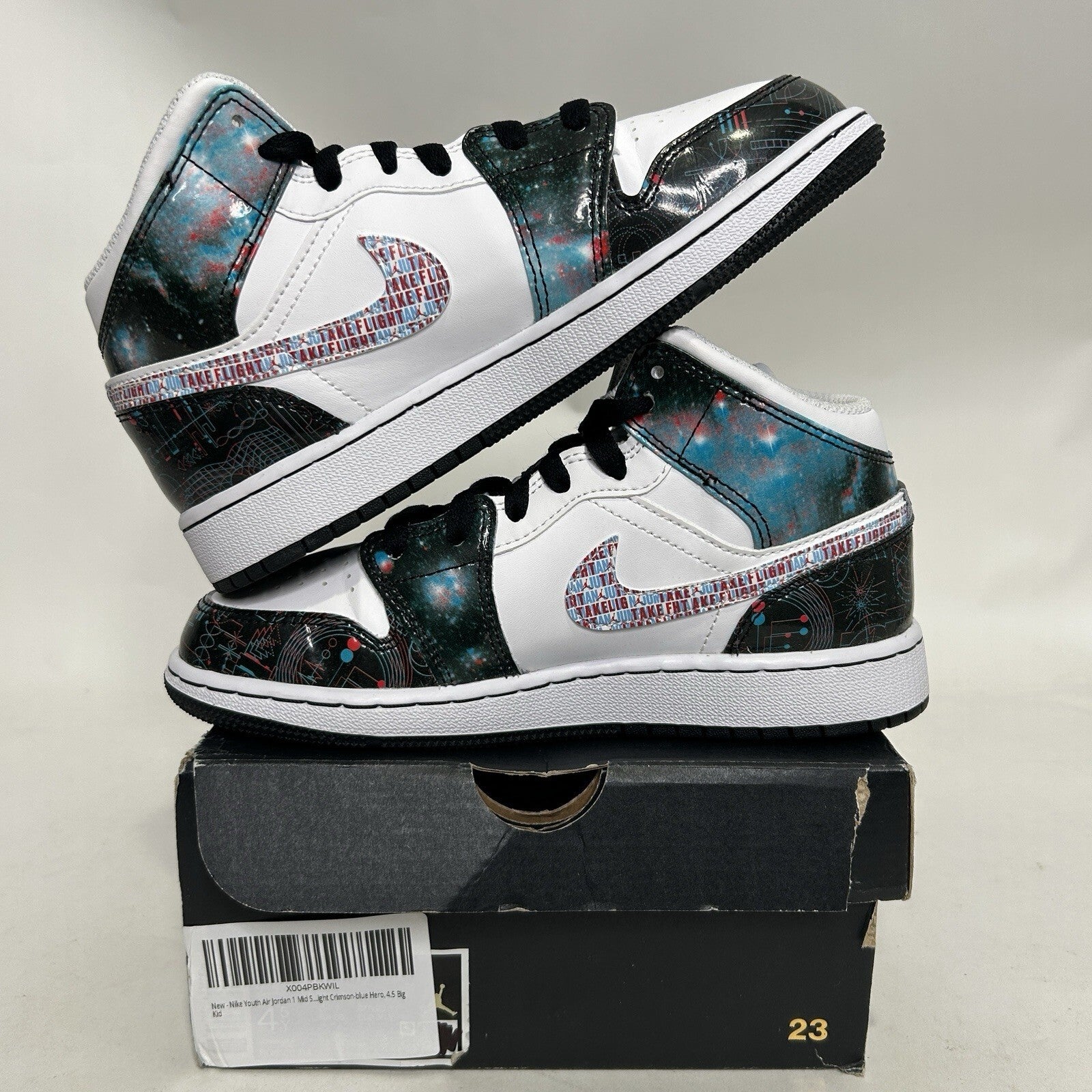 Nike Air Jordan 1 Mid Retro SE GS “Take Flight” BQ6931-114 4.5Y/Women’s 6 Worn