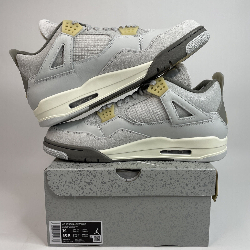 Nike Air Jordan Retro 4 “Craft Photon Dust” Men’s 14 New DV3742-021