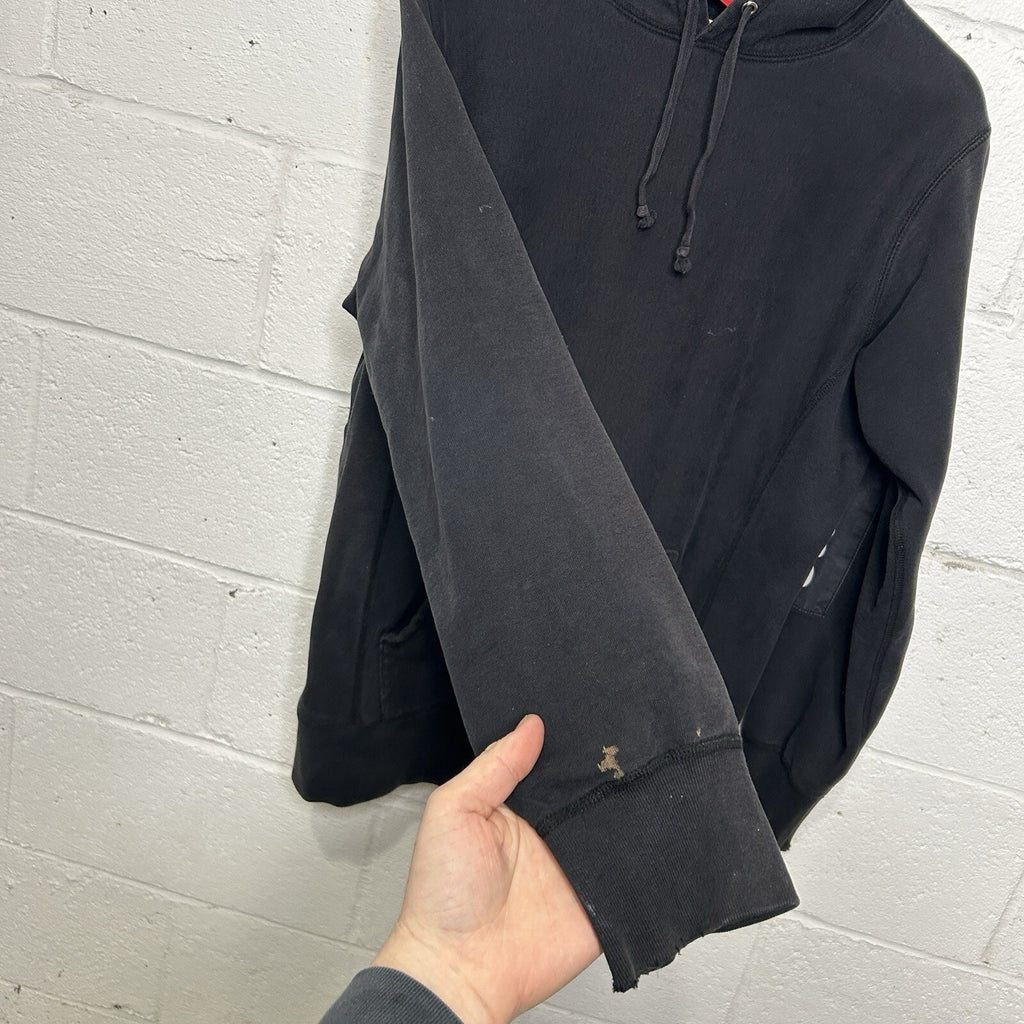 Supreme Street Hype Patch Sleeve Pullover Hoodie Jacket “Black” Medium
