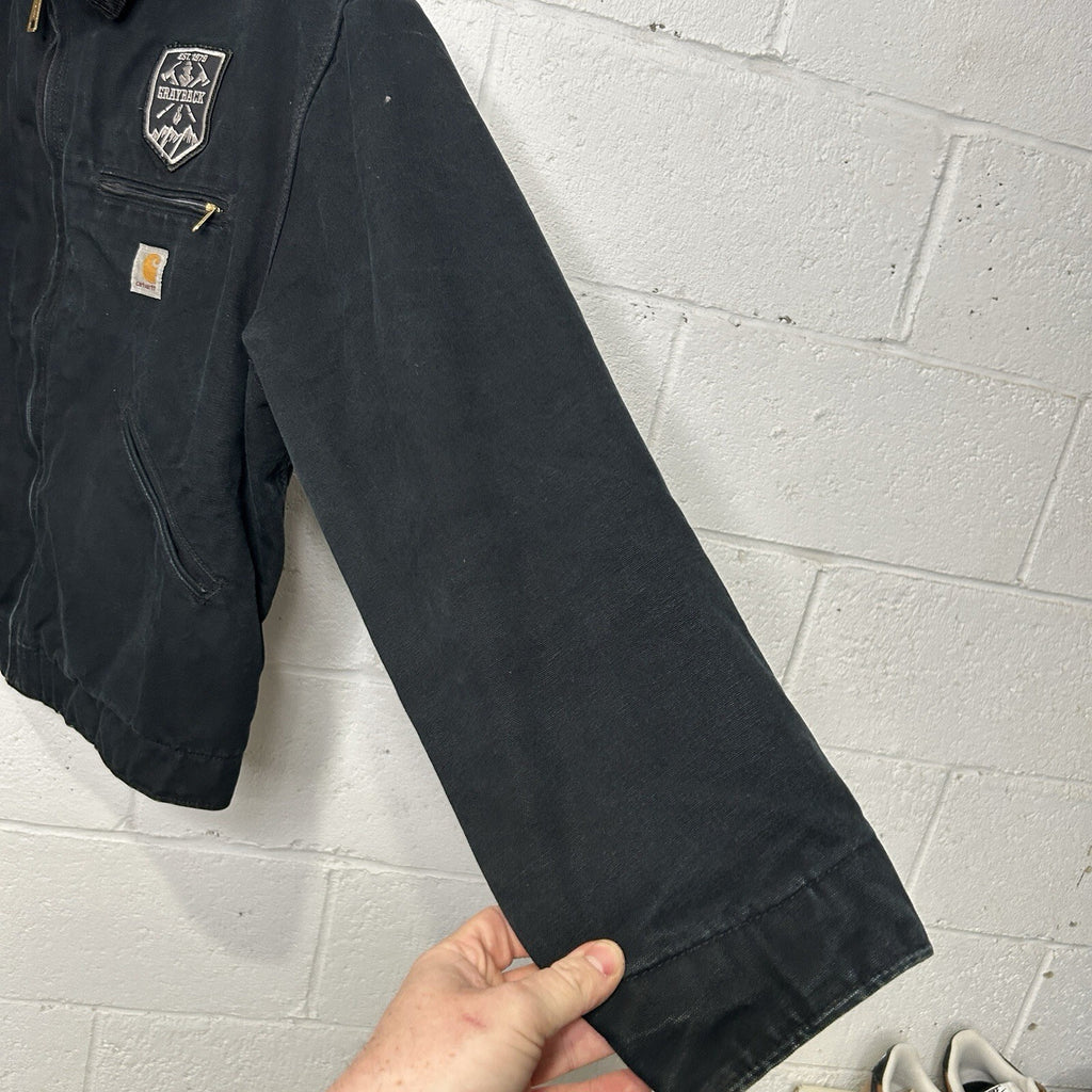 Y2K Carhartt Blanket-Lined Detroit Jacket “Black” J001 BLK Men’s Large
