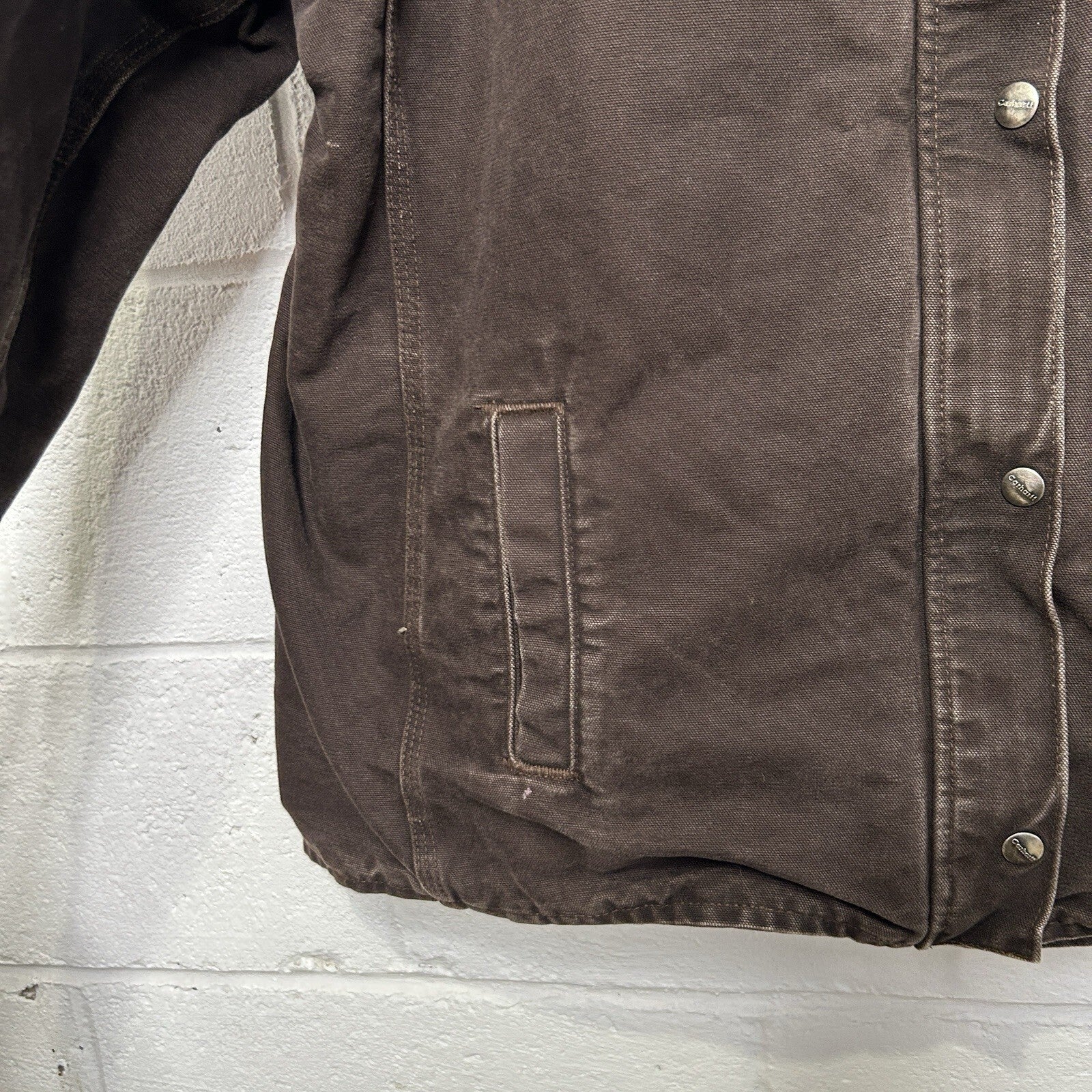 Y2K Carhartt Sandstone Sherpa Berkley Jacket “Dark Brown” 100657-201 Women’s XL