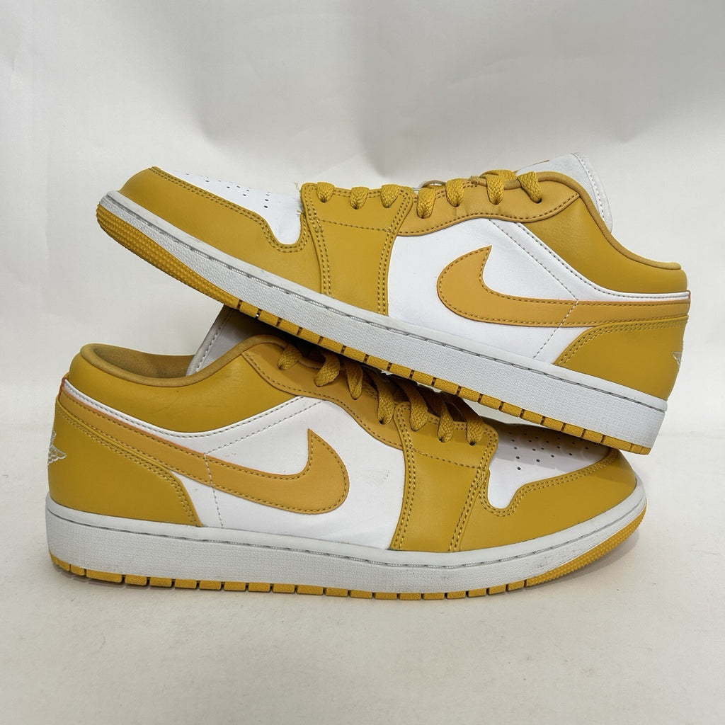 Nike Air Jordan 1 Low “Pollen/Yellow White” Shoes 553558-171 Men's 13 Worn