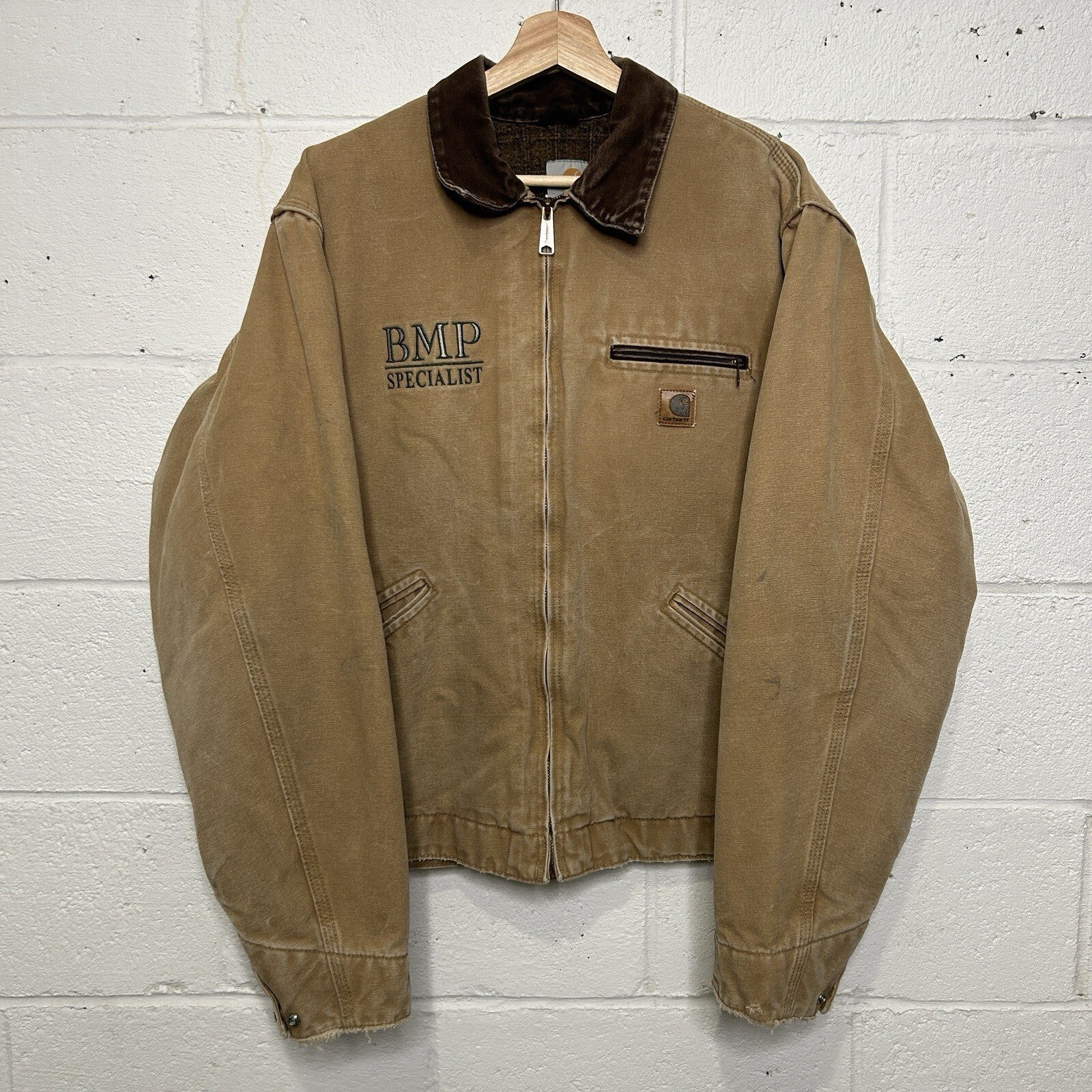 Vintage Carhartt Blanket-Lined Detroit Jacket “Camel” J97 CML Men’s Large