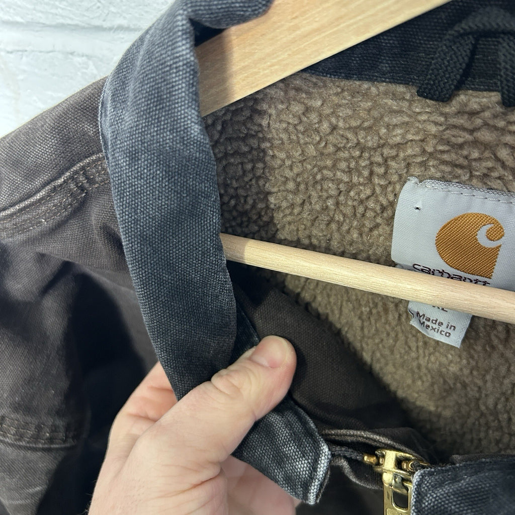 Vintage Carhartt Sherpa-Lined Ridge Jacket “Dark Brown” C61 DKB Men’s X-Large