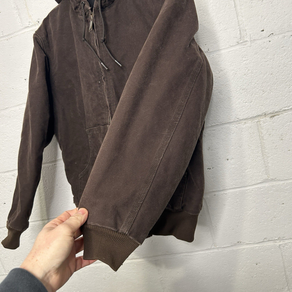 Y2K Carhartt Quilted Hooded Active Jacket “Dark Brown” WJ130 DKB Women’s XS